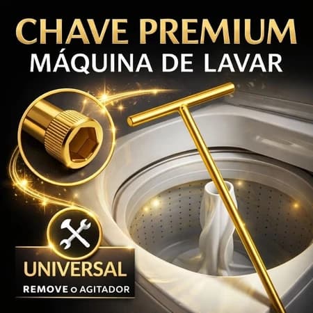 Chave T 10mm Pastilha Percarbonato - Chave Longa Agitador Máquina Lavar Universal Limpeza 100% Puro Removedor Sujeira Op - 1