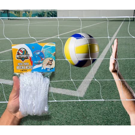 Rede de Volei, (praia, piscina, parque) 4 metros (apenas a rede) - 1