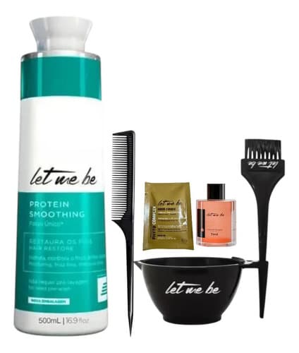 Let Me Be Progressiva Passo Único 500ml Kit Ghair Aplicação E Pente Óleo Sache - 2