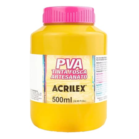 Tinta Pva para Artesanato Acrilex Fosca 500ml - 1