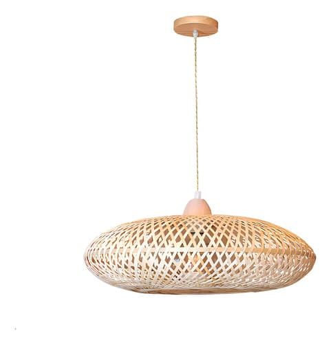 A Mais Inspiração Ltda Pendente Bambu Palha 127/220v Bambu - 1